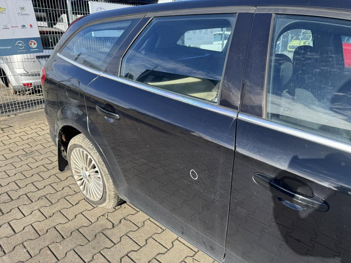 Ford Mondeo BA7 original T&uuml;r hinten rechts Panther Schwarz Kombi Rohbau Bj.2008